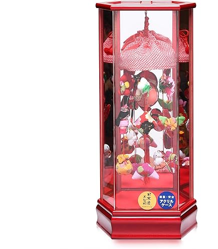 Amazon | 雛人形 吊るし飾り 六角ケース飾り ひまり-陽葵- 中サイズ